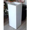 Váza biela sklenená v 80 cm