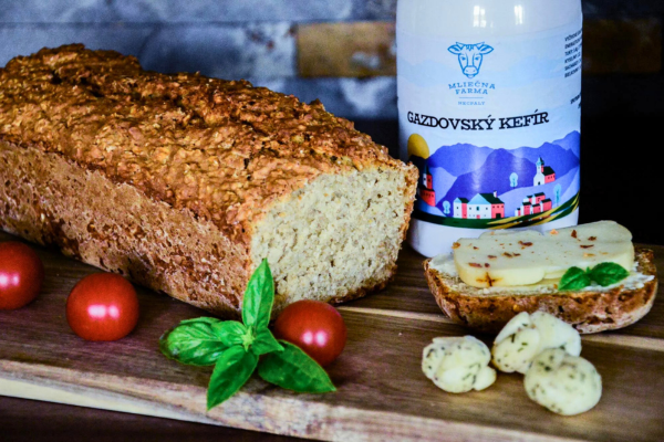 Recept – rýchly chlieb s vločkami bez kvasenia