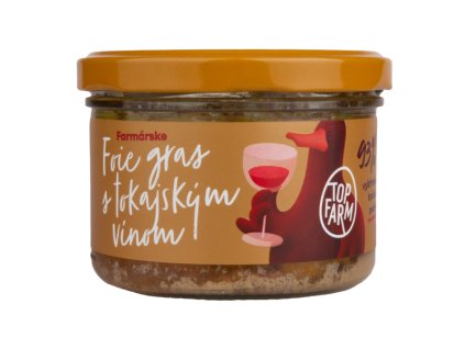 2244 pasteta kacacia foie gras s tokajskym vinom top farm 150 g
