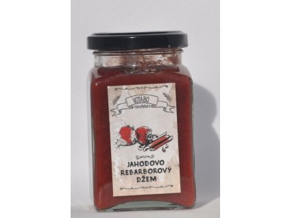 3441 jahodovy dzem s rebarborou votabo 260 ml