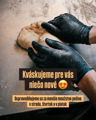 S @my.ko.la pre vás kvaskujeme niečo nové 🤩. Ospravedlňujeme sa za menší objem pečiva na predajniach v stredu, štvrtok a v...