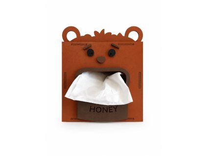 honey bear tissue box cover