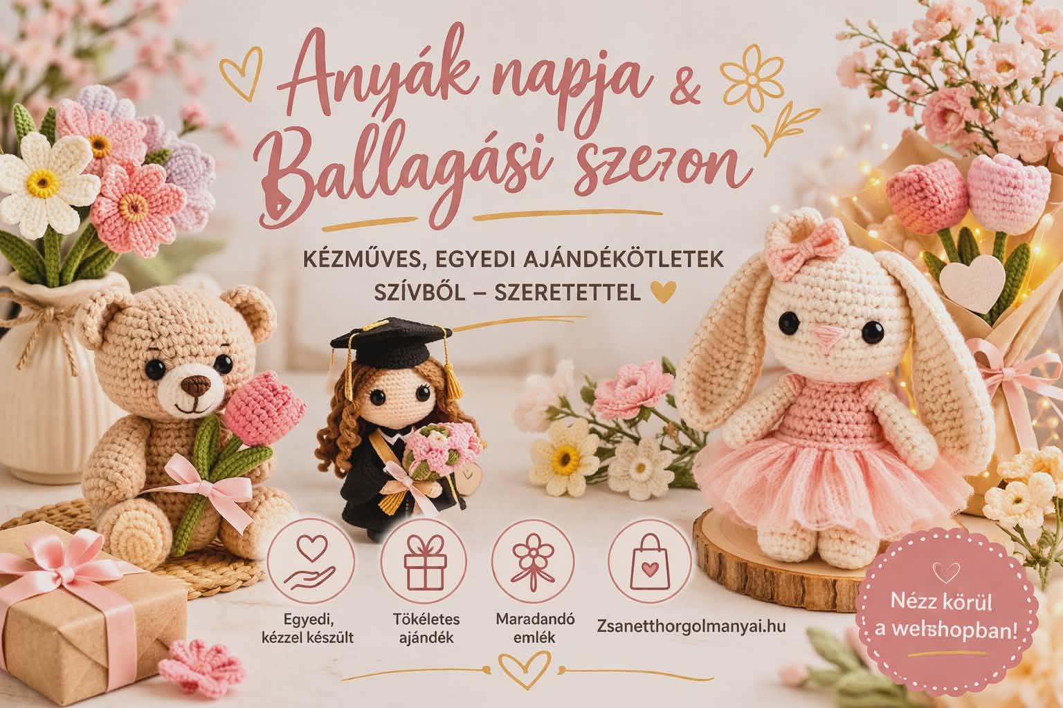 🌸 Anyák napja & 🎓 ballagás – ajándékötletek szívből