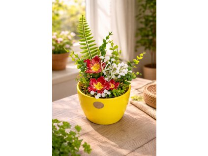 Piros Orchidea kaspó