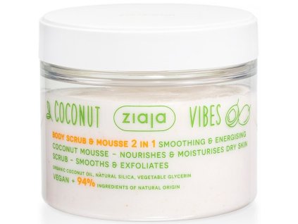 Coconut & orange vibes - tělový peeling & pěna 2v1 / 270ml