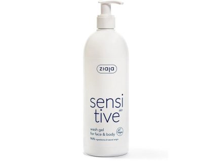 Ziaja - Sensitive - krémový mycí gel na obličej a tělo / 400ml