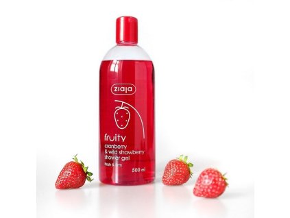 Ziaja - Fruity - sprchový gel brusinka & lesní jahoda / 500ml