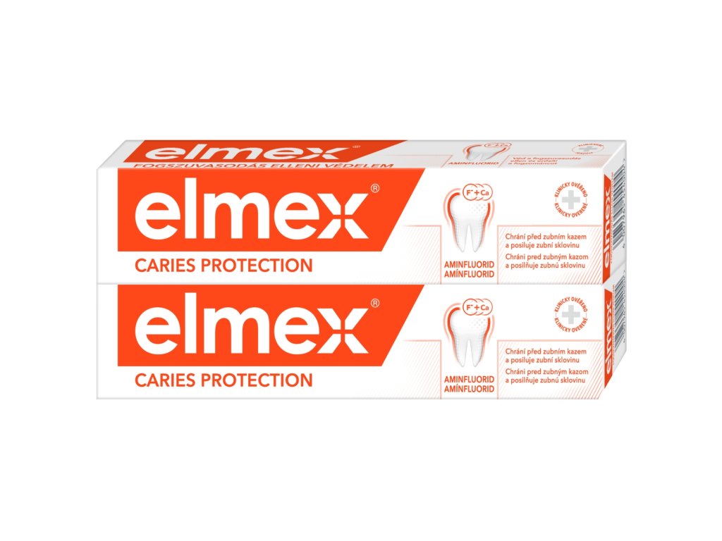 Elmex Caries Protection zubní pasta 2 × 75 ml  [1] | Zubáček.cz