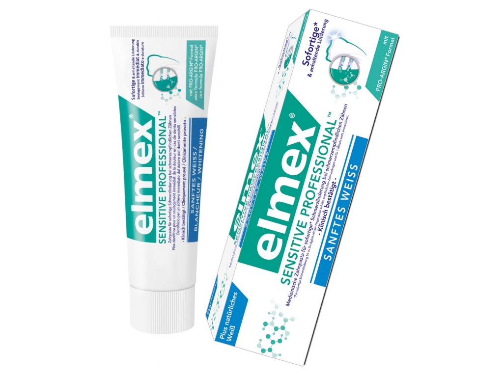 Elmex Sensitive Professional Gentle Whitening zubní pasta 75 ml  [1] | Zubáček.cz