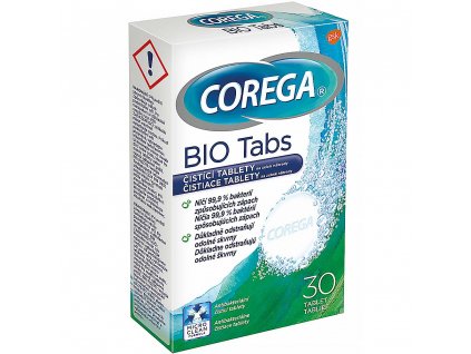 Corega Bio Antibakteriální tablety na zubní náhrady 30 ks  [1] | Zubáček.cz