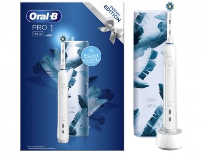 Oral-B Pro 1 750 Cross Action White s cestovním pouzdrem  [1] | Zubáček.cz
