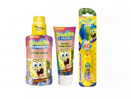 Spongebob sada dentální hygieny pro děti  [1] | Zubáček.cz