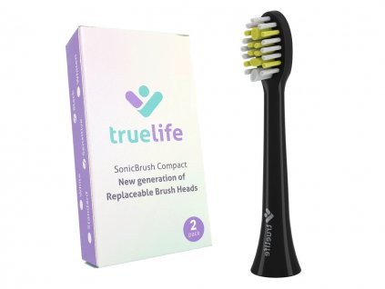 TrueLife SonicBrush Compact Sensitive černé náhradní hlavice 2 ks  [1] | Zubáček.cz