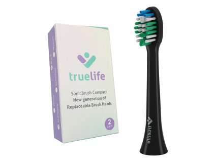 TrueLife SonicBrush Compact Standard černé náhradní hlavice 2 ks  [1] | Zubáček.cz