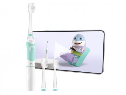 TrueLife SonicBrush Kid G dětský sonický zubní kartáček + Vademecum zubní pasta Bio máta 6+ 50 ml