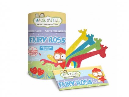 JACK N' JILL Fairy Floss dětské flossery s jahodovou příchutí 30 ks  [1] | Zubáček.cz