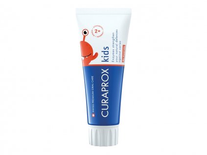CURAPROX Kids dětská zubní pasta bez fluoridů 2+ jahoda 60 ml  [1] | Zubáček.cz
