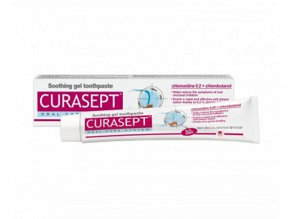 Curasept ADS Soothing zubní pasta s CHX 0,20% + Chlorobutanol 75 ml  [1] | Zubáček.cz