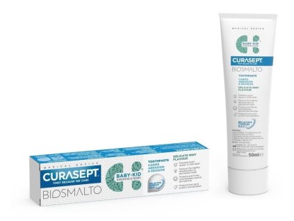 pol pl Curasept BIOSMALTO Baby Kid Mieta Pasta do zebow dla dzieci Z FLUOREM 6 mcy 6 lat 50 ml 5087 1