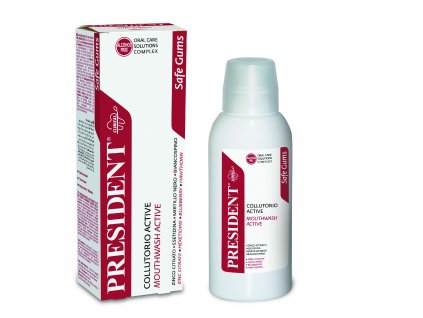 PresiDENT Safe Gums ústní voda bez alkoholu 200 ml  [1] | Zubáček.cz