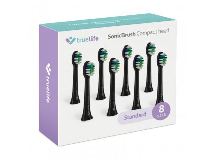 truelife sonicbrush compact heads black standard 8 pack (3)