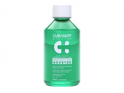 curasept oral rinse daycare protection booster herbal invasion alcohol free 250 ml