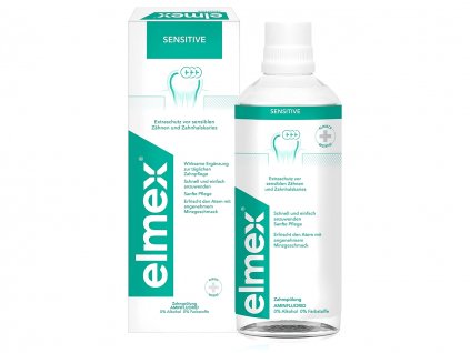 Elmex ústní voda Sensitive PLUS 400 ml  [1] | Zubáček.cz