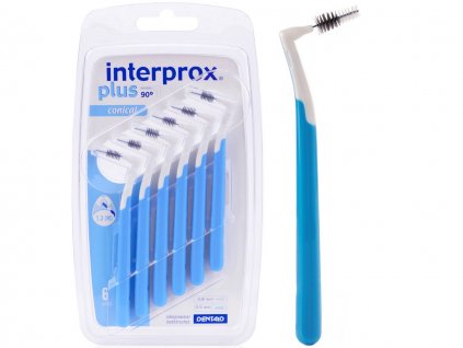 Interprox PLUS CONICAL 0,8 mm modré 6 ks