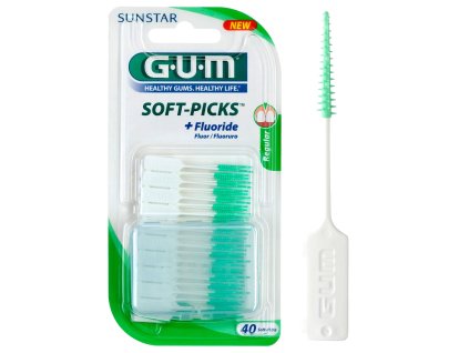 GUM Soft Picks gumové mezizubní kartáčky regular 40ks