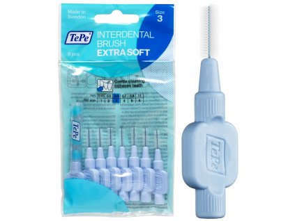 TePe EXTRA SOFT mezizubní kartáčky 0,6 mm 8 ks  [1] | Zubáček.cz