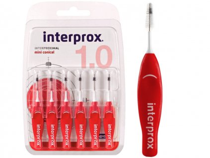 Interprox 4G MINICONICAL 0,6 mm červené 6 ks