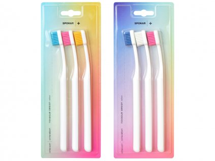 Spokar zubní kartáček extra soft PLUS 3428 3-pack