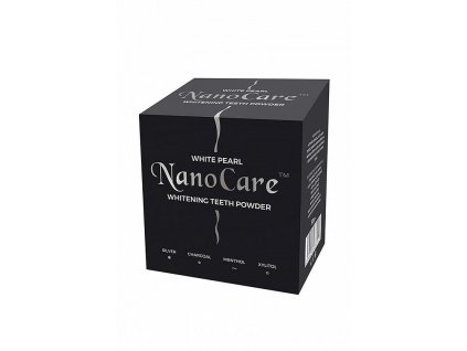 White Pearl Nanocare charcoal whitening powder s aktivním uhlíkem 30g  [1] | Zubáček.cz