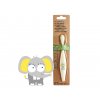 Jack N' Jill Bio dětský zubní kartáček sloník | Zubáček.cz