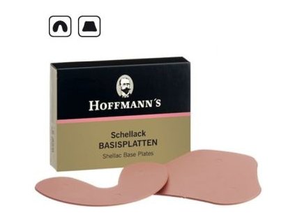 Hoffmann´s Shellac Base Plates pink 100 plates: