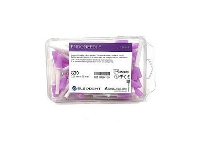 Elsodent - ENDONEEDLES Gaude 30 (0,30mm) fialové 100 ks