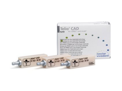 IVOCLAR - Telio CAD for CEREC and inLab LT/B55 L 1x3 block: