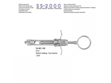 Falcon - SS-2000 Striekačka s ručným nasávaním 1,8ml