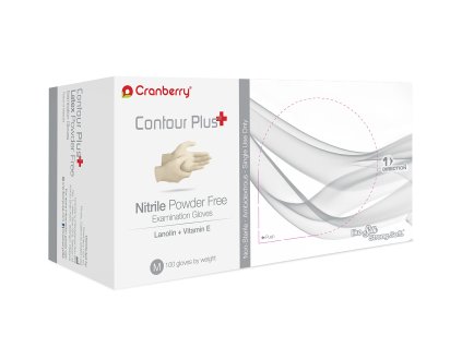Cranberry - Contour Plus Nitril. rukavice 100ks: