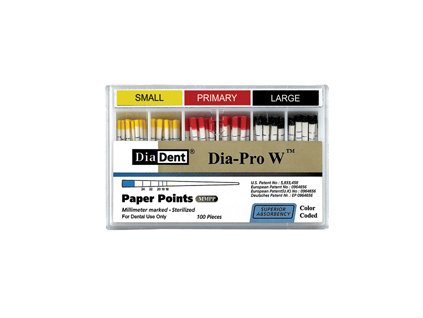 Diadent - Papierové čapy Dia-Pro W: