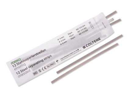 ROEKO - Steel separating strips, medium 6mm 1-sided 12pcs