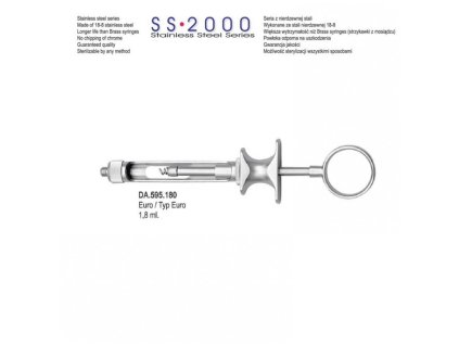 Falcon - SS-2000 Striekačka s manuálnym nasávaním Euro 1,8ml