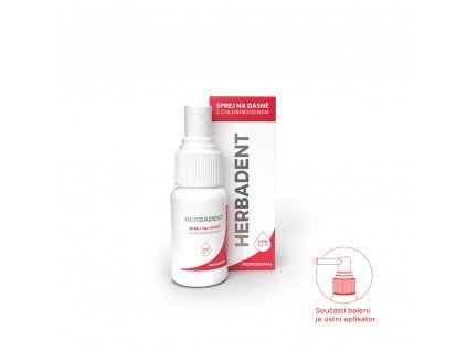 Herbadent - Professional sprej na ďasná CHX 0,3% 25ml