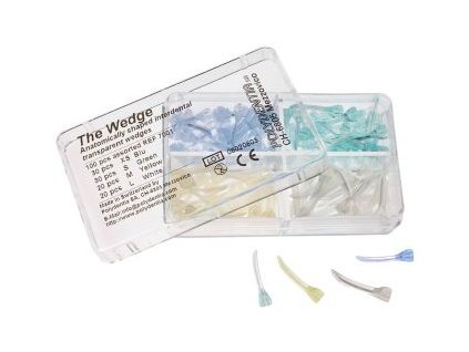 POLYDENTIA - The Wedge transparent Assorted 100 pcs