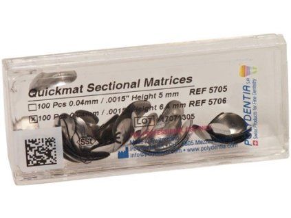 POLYDENTIA - Quickmat sectional matrices molar 100 ks