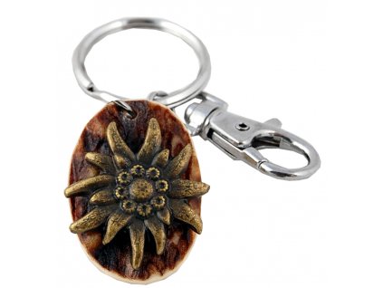 Protěž (parohová klíčenka ovál)