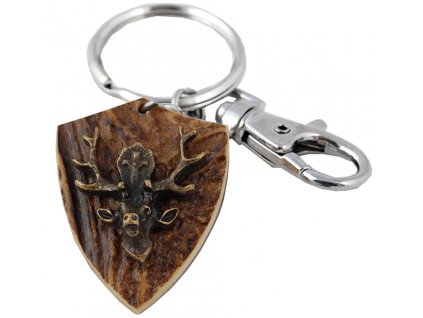 Svatý Hubert (parohová klíčenka erb)