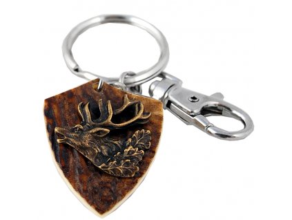 Hlava jelena (parohová klíčenka erb)