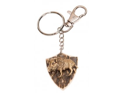 Divočák postava (parohová klíčenka erb)