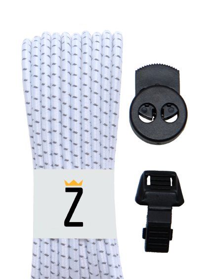 reflexní tkaničky do bot bílé